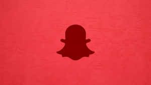 Red Snapchat Logo Design Wallpaper