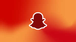 Red Snapchat Logo Design Wallpaper