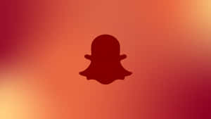 Red Snapchat Logo Design Wallpaper