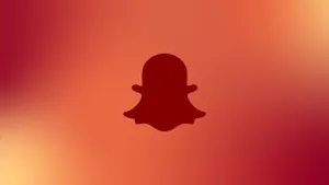 Red Snapchat Logo Design Wallpaper