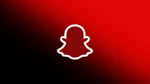 Red Snapchat Logo Design Wallpaper