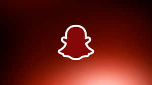 Red Snapchat Logo Design Wallpaper