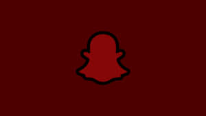 Red Snapchat Logo Icon Wallpaper