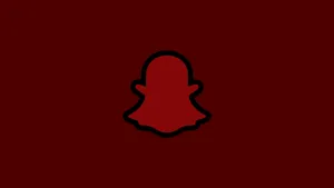 Red Snapchat Logo Icon Wallpaper