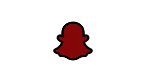 Red Snapchat Logo Icon Wallpaper