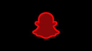 Red Snapchat Logo Icon Wallpaper