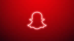 Red Snapchat Logo Neon Wallpaper