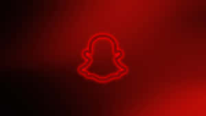 Red Snapchat Logo Neon Wallpaper