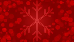 Red Snowflake Christmas Background Wallpaper