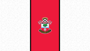 Red Southampton Fc Logo Wallpaper