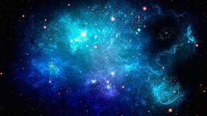 Red Stars Blue Stars Space Wallpaper