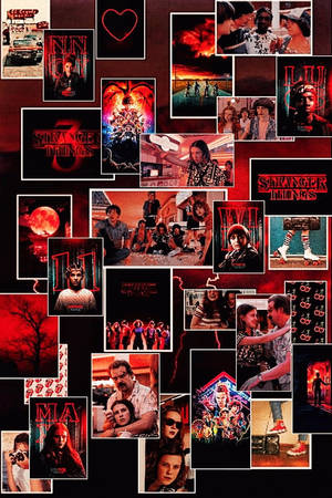 Red Stranger Things Aesthetic Wallpaper