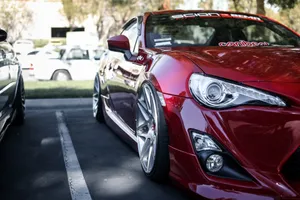 Red Supercar Koenigsegg With Carbon Fiber Exterior Wallpaper