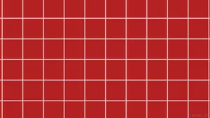 Red Tiled Wallpaper With White Squares Wallpaper