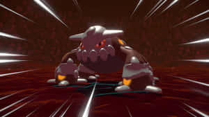 Red-tinted Image Of Heatran Wallpaper