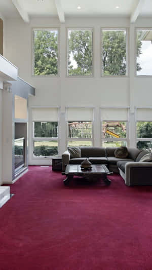 Red Velvet Interior Carpet Wallpaper