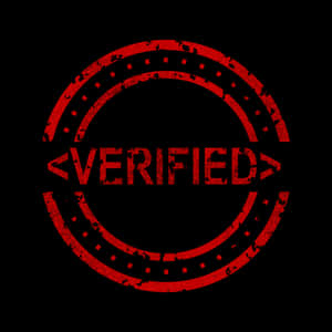 Red Verified Stamp Wallpaper
