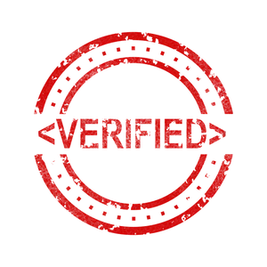 Red Verified Stamp Wallpaper