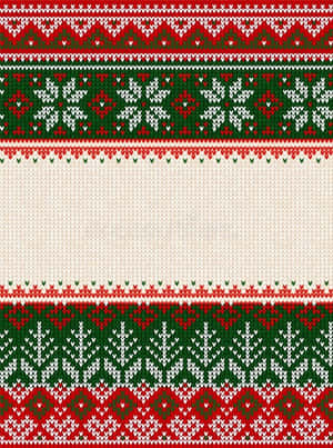 Red White And Green Ugly Sweater Wallpaper