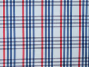 Red White Blue Plaid Pattern Wallpaper