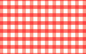 Red White Checkered Pattern Wallpaper