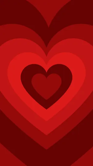 Red Wildflower Heart Wallpaper