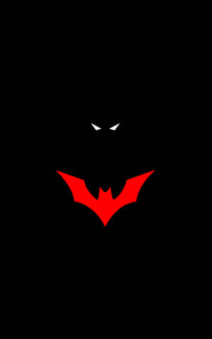 Redand Black Batman Symboloni Phone Wallpaper