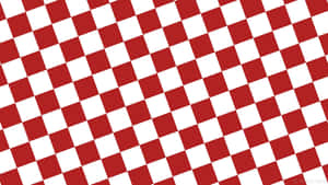 Redand White Checkered Pattern Wallpaper