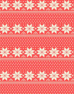 Redand White Geometric Pattern Wallpaper