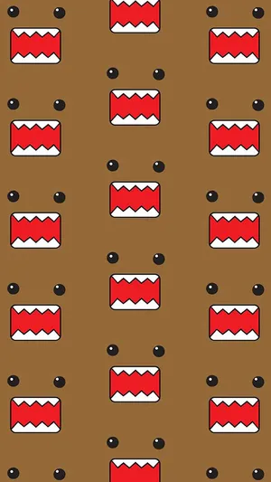 Redand White Pattern Design Wallpaper