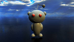 Reddit Snoo 3d Art Wallpaper