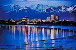 Reflection Of Anchorage Wallpaper