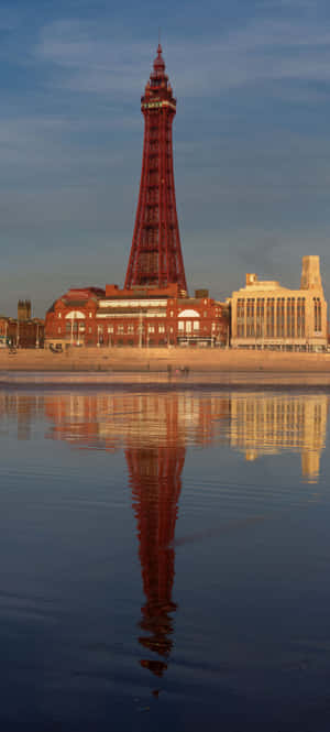 Reflection Of Blackpool Tower Wallpaper