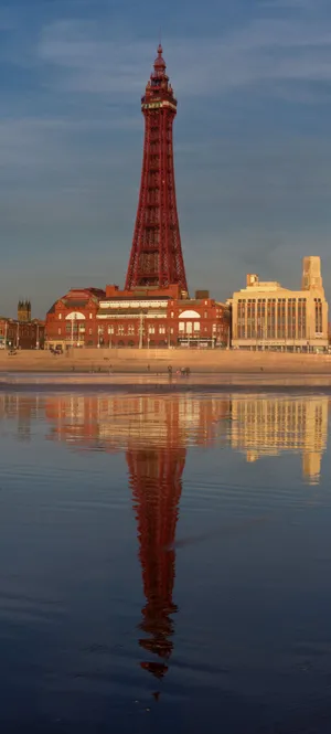 Reflection Of Blackpool Tower Wallpaper