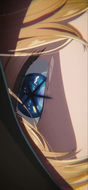 Reflective Eye Anime Characteri Phone Reflection Wallpaper