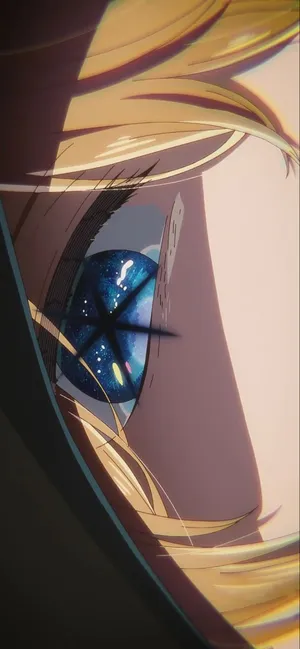 Reflective Eye Anime Characteri Phone Reflection Wallpaper