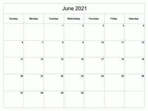Refreshing June 2021 Calendar Wallpaper