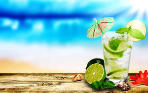 Refreshing Mojito Beverage Screensaver Wallpaper