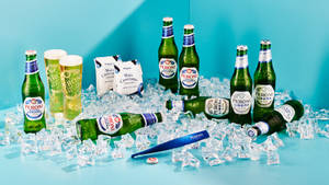 Refreshing Peroni Beer In Artistic Illustration Wallpaper