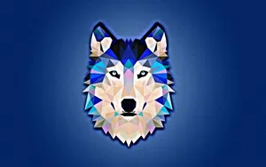 Regal Solitude - A Lone Wolf In A Stark Minimalist Landscape Wallpaper