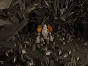 Regirock In A Crystal Cave Wallpaper