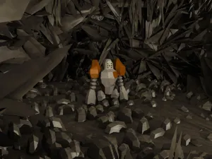 Regirock In A Crystal Cave Wallpaper