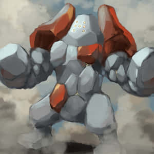 Regirock Looking Intimidating Mobile Wallpaper