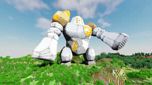 Regirock Made In Minecraft Wallpaper