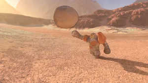 Regirock Throwing Rocks Wallpaper