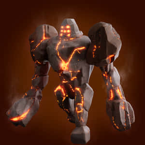 Regirock With An Epic Magma Effect Wallpaper