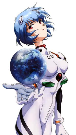 Rei Ayanami In Deep Thought Wallpaper