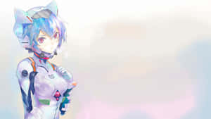 Rei Ayanami: Mysterious And Powerful Evangelion Pilot Wallpaper