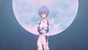 Rei Ayanami With Headset - Evangelion Hd Wallpaper Wallpaper