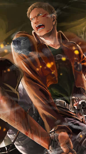 Reiner Braun, The Heroic Leader Of The Military Contest Wallpaper